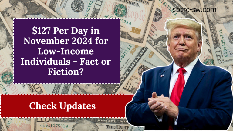 $127 Per Day in November 2024 for Low-Income Individuals - Fact or Fiction