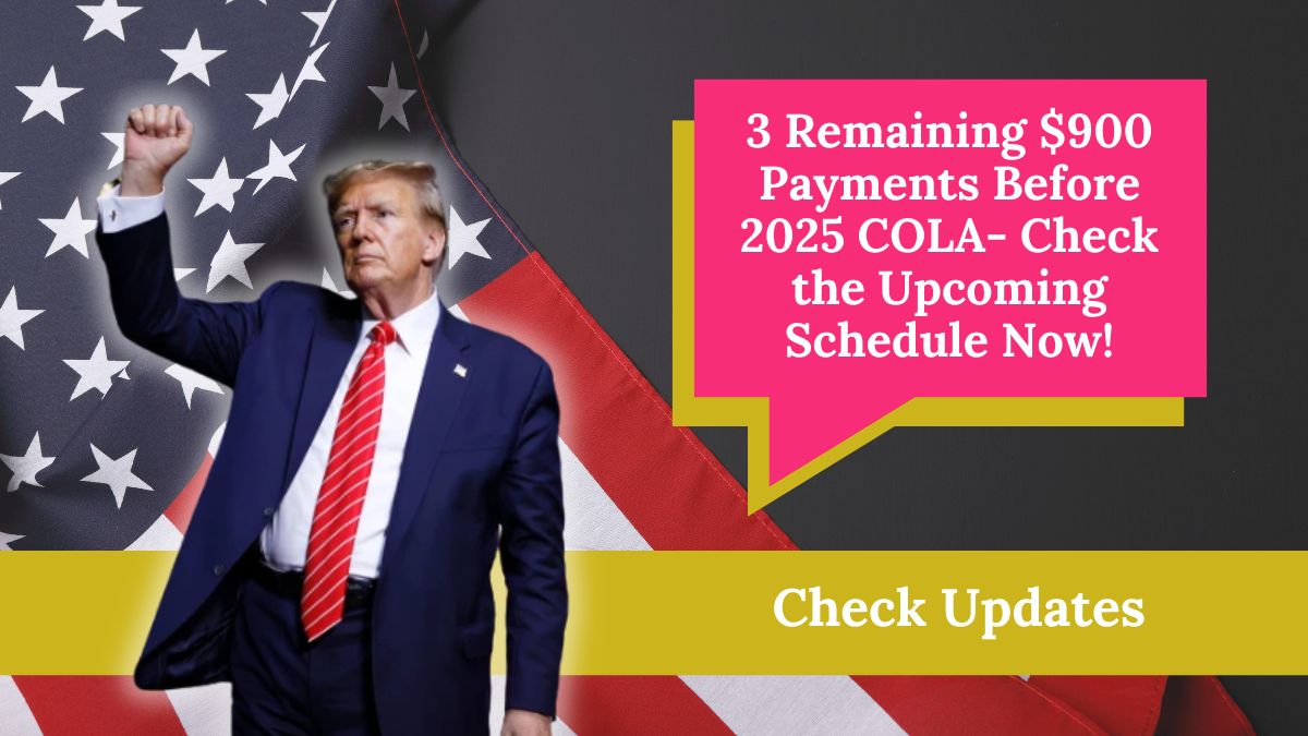 3 Remaining $900 Payments Before 2025 COLA- Check the Upcoming Schedule Now!